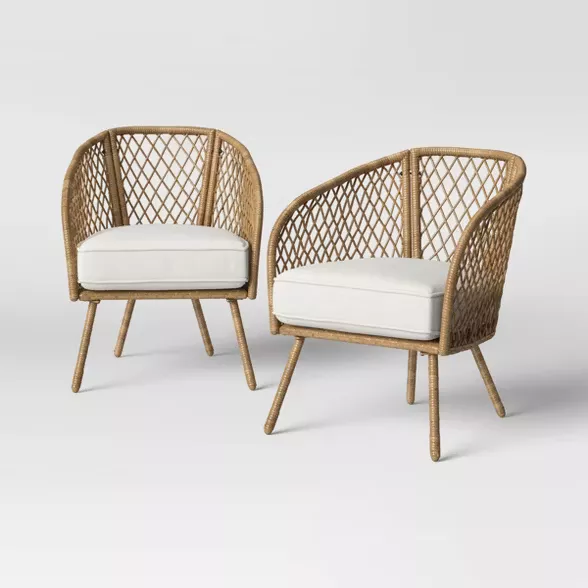 White wicker 2025 chair target