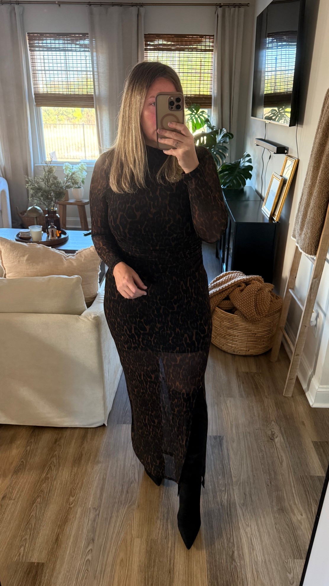 Obsessed is an understatement 😍 This mock neck long sleeve mesh dress from Nordstrom is under $100 and hands down the best cheetah print. Perfect for date night, girls’ night, or dressing up with boots or heels. 

#NordstromFinds #Under100Finds #CheetahPrint #AnimalPrintDress #LTKFashion #AffordableStyle #FallFashion #DateNightLook #StyleInspo #ClosetStaple

#LTKFindsUnder100 #LTKSaleAlert #LTKootd