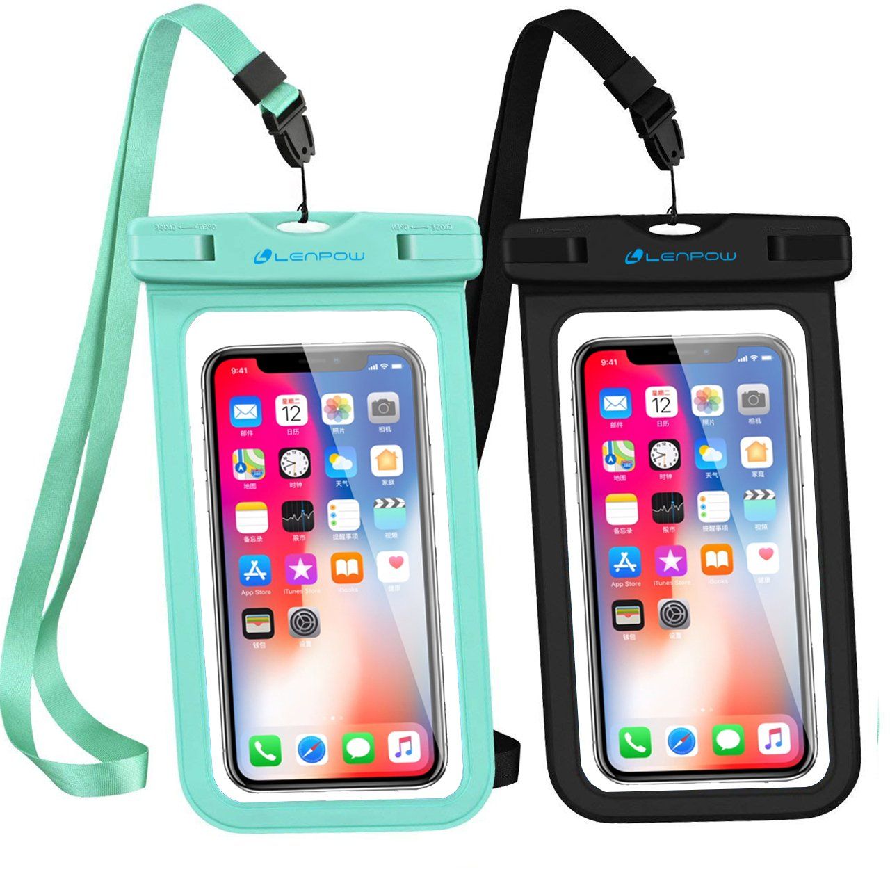 LENPOW Waterproof Case, New Type PVC IPX8 Waterproof Phone Pouch, Universal Clear Cell Phone Dry ... | Amazon (US)
