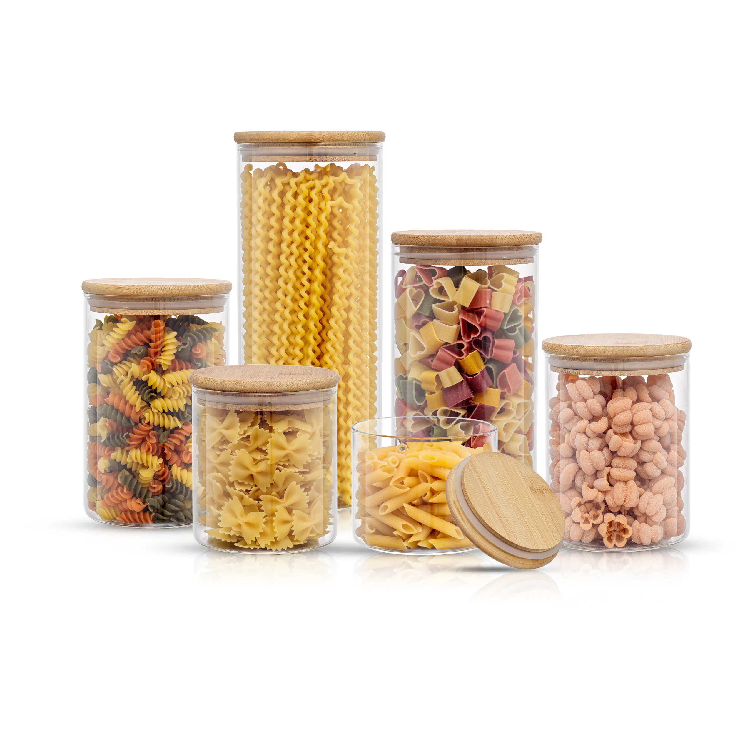 JoyJolt 6-Piece Glass Storage Jars with Airtight Lids | Wayfair | Wayfair North America