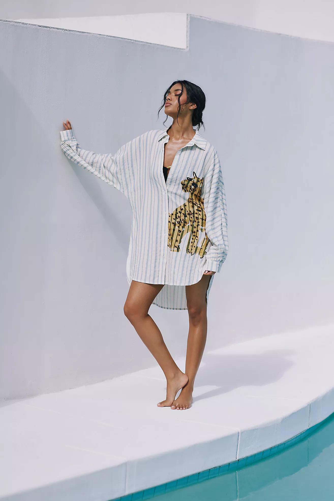 LouLou Avenue Buttondown Shirt Tunic | Anthropologie (US)