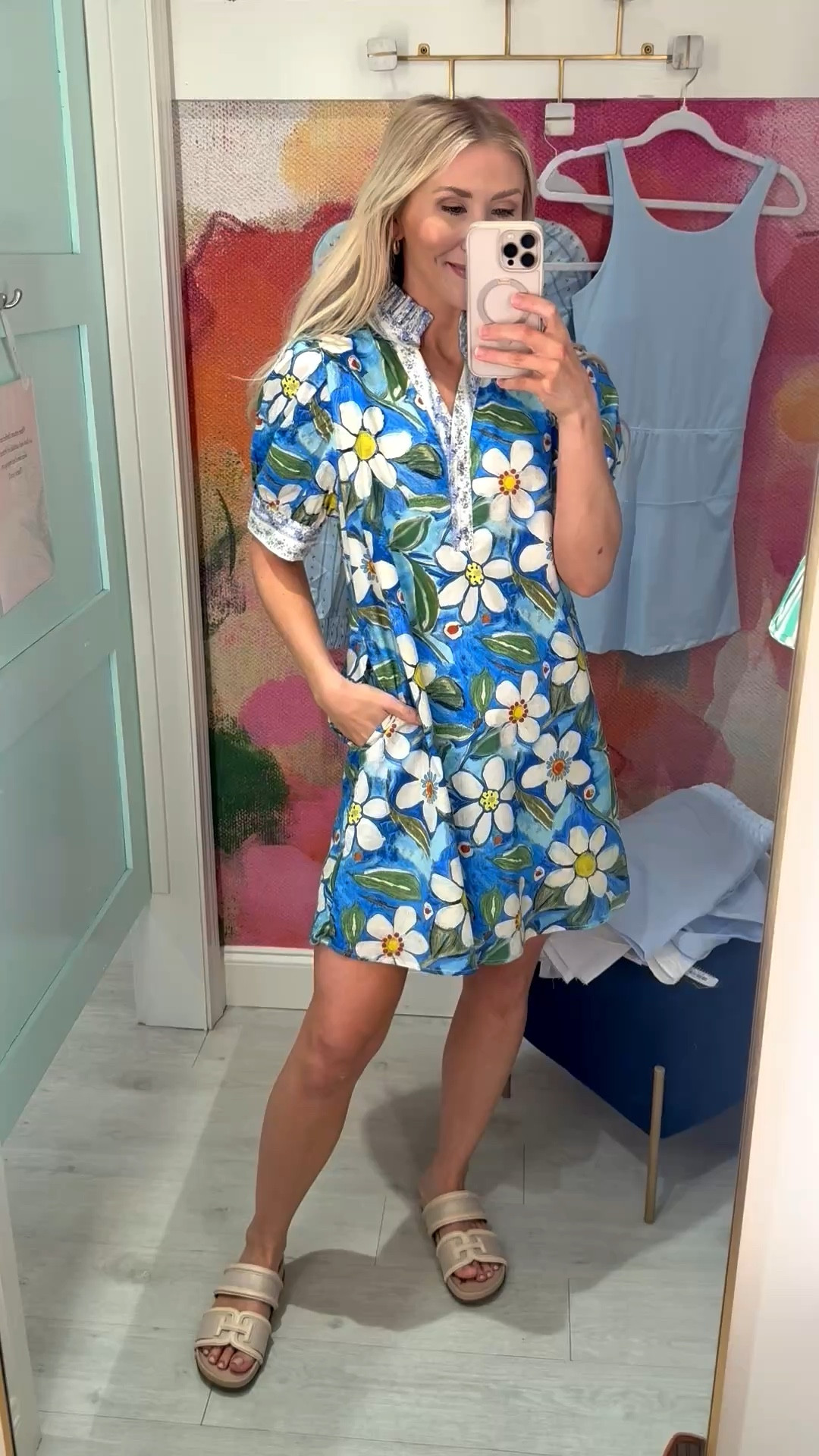 The prettiest Spring print dress! 💙 @Clover + Bee 

#LTKSpringSale