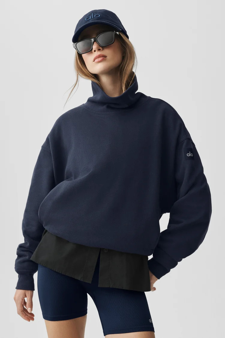 Hazy Mock Neck Pullover | Alo Yoga