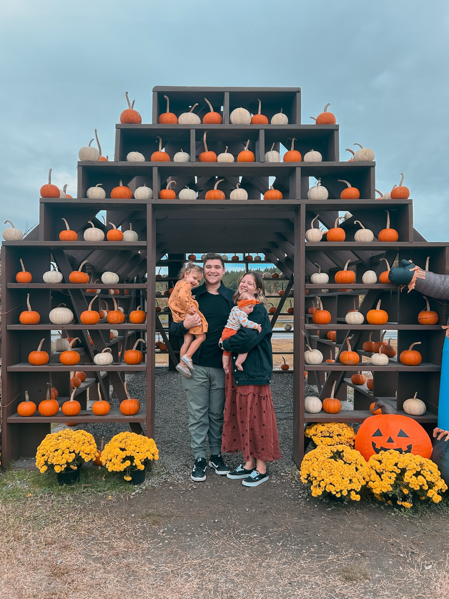 family pics from the pumpkin patch 🤎 family of four, fall outfit, pumpkin patch 

#LTKHalloween #LTKSeasonal #LTKHoliday
