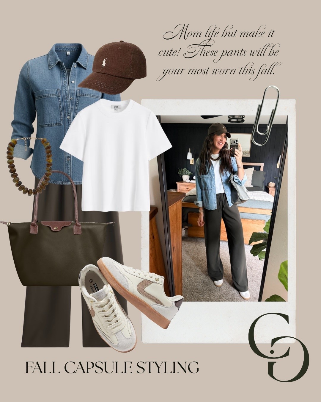 Fall capsule styling 

Tee - small
Pants - small tall 
Denim shirt - medium