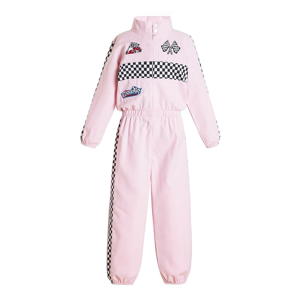 Girls Racer Jumpsuit Kid's Costume Kids car Racing Suit Driver Racing Suit Baby Race Suit Baby Co... | Amazon (US)