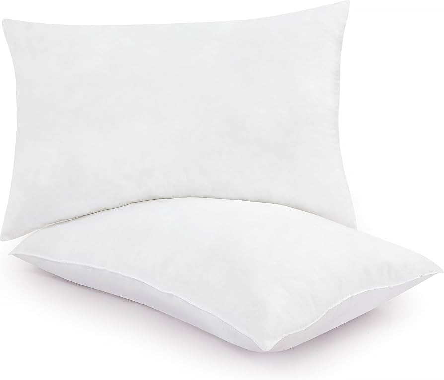 ROYALE LINENS Pillows Standard Size Set of 2 - Bed Pillows for Sleeping - Gusseted Pillow for Bac... | Amazon (US)