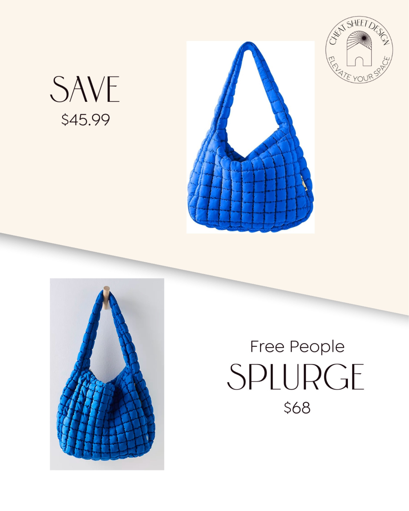 Free People Movement Quilted Carryall dupe! Style comes in all price ranges - are you saving or are you splurging? 

#LTKstyletip #LTKfindsunder50 #LTKGiftGuide