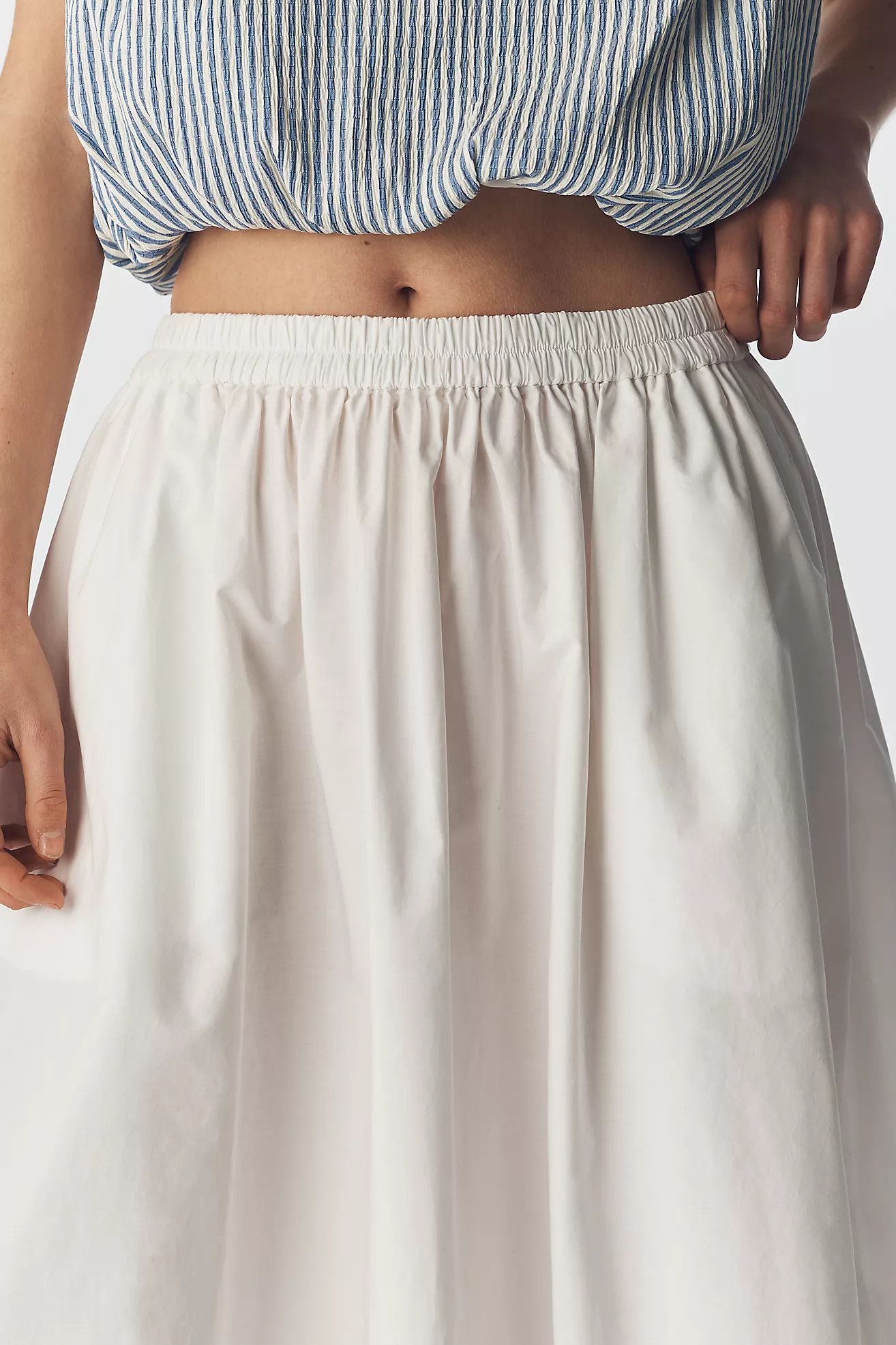 ALIGNE Natalie Poplin Maxi Skirt | Anthropologie (US)