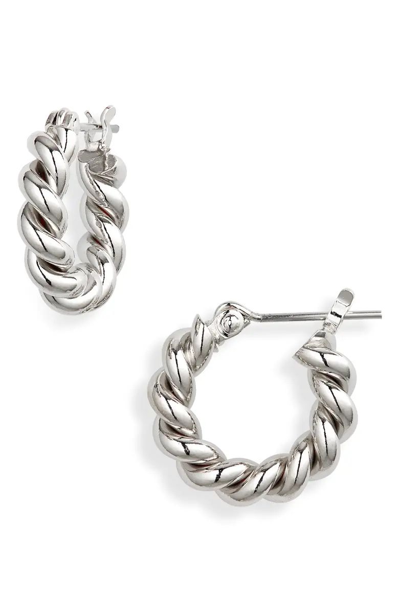 Laura Lombardi Mini Twist Hoop Earrings | Nordstrom | Nordstrom
