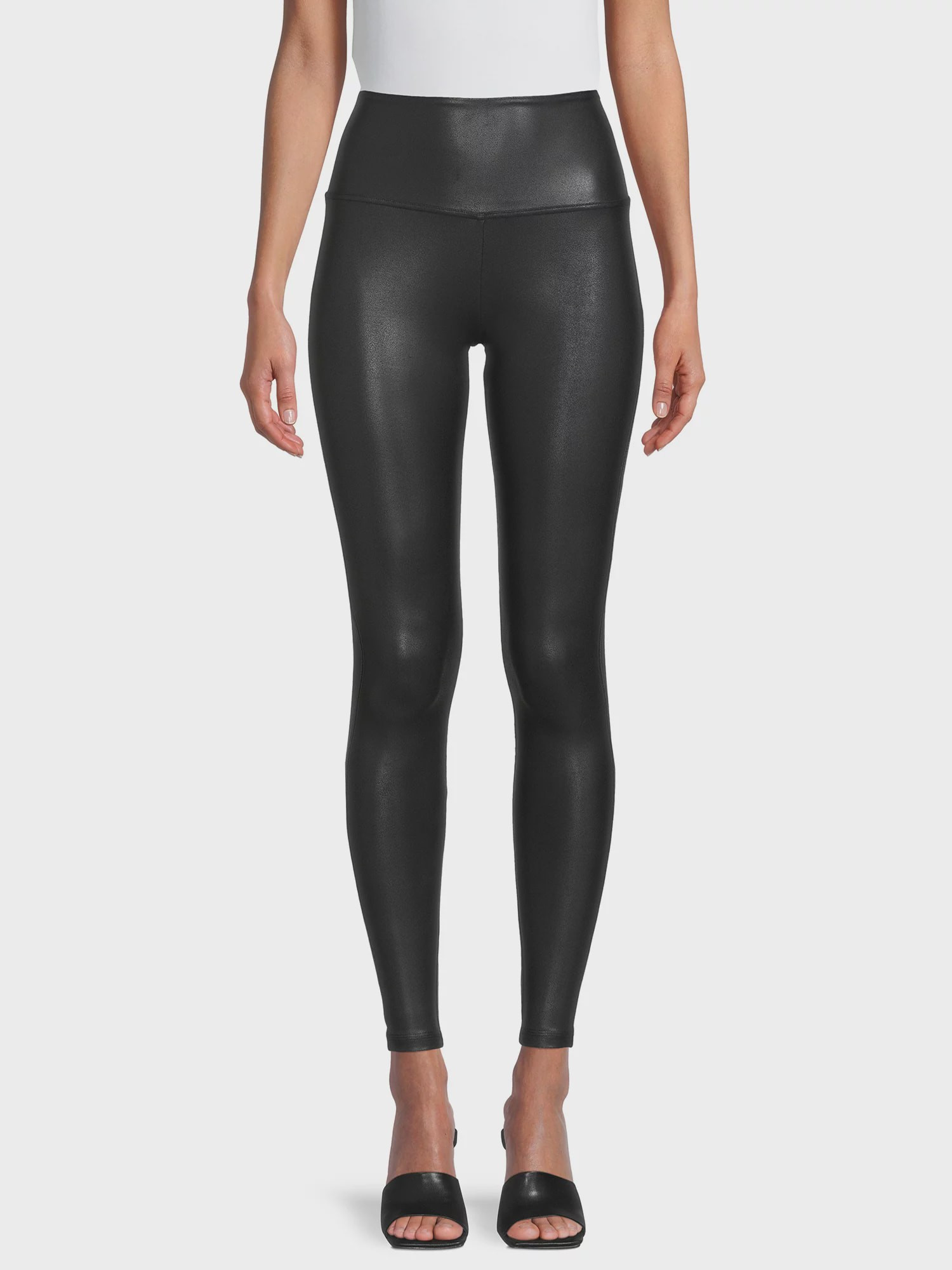 Time and Tru Women's Faux Leather Leggings - Walmart Fashion | Walmart (US)