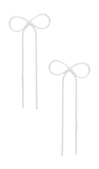 x REVOLVE Kate Earrings in Silver | Revolve Clothing (Global)