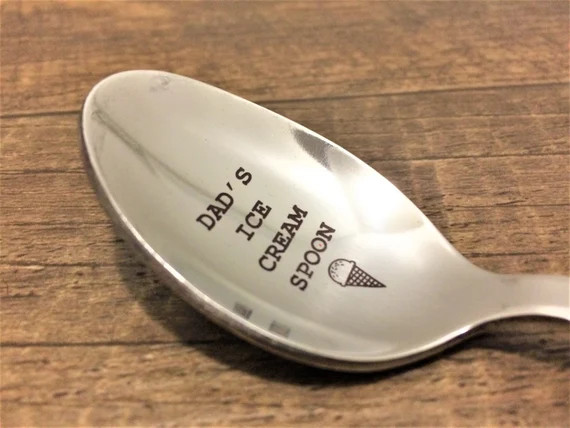 Dads Ice Cream Spoon, Christmas Gifts for Dad from Daughter, Dads Ice Cream Plow, Dads Ice Cream ... | Etsy (US)