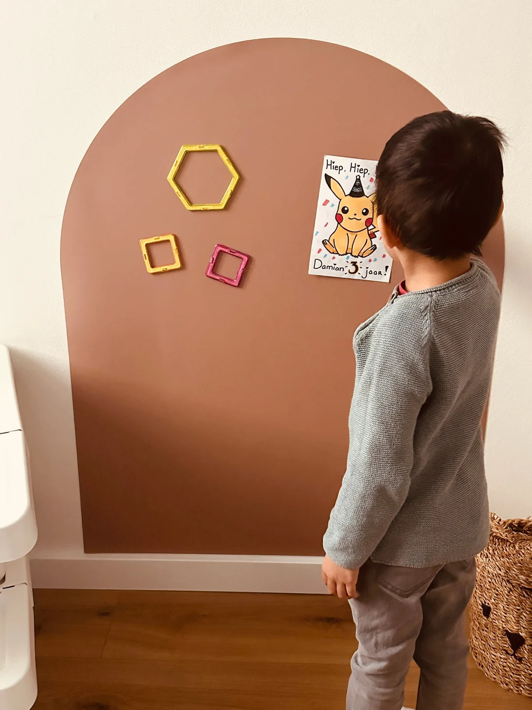 Magnetic chalkboard wall sticker multifunctional - Clay Brown - Montessori - children's room | Etsy (US)