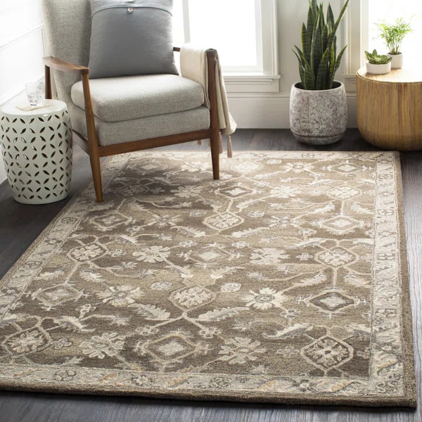 Soho Hand Tufted Wool Floral Indoor Rug | Wayfair North America