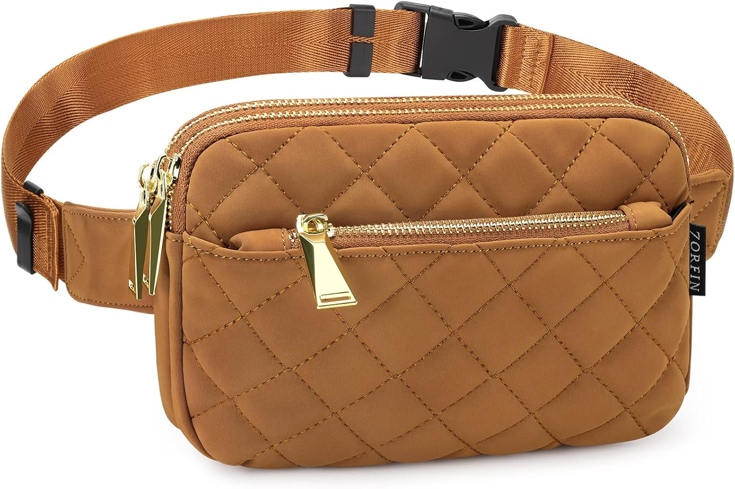 Amazon.com | ZORFIN Fanny Packs for Women Men, Black Crossbody Fanny Pack, Belt Bag with Adjustab... | Amazon (US)