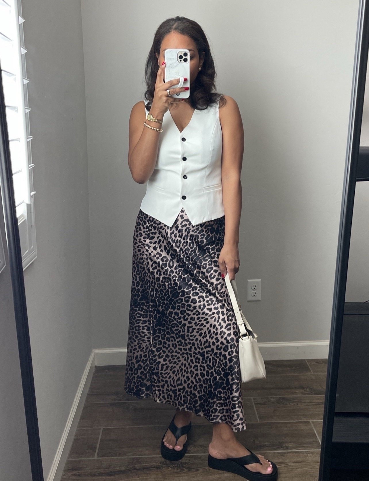 Spring outfit ideas! Wearing a small in the vest and small in the skirt 

L #ltkstyletip #ltkfindsunder100 #ltkfindsunder50

