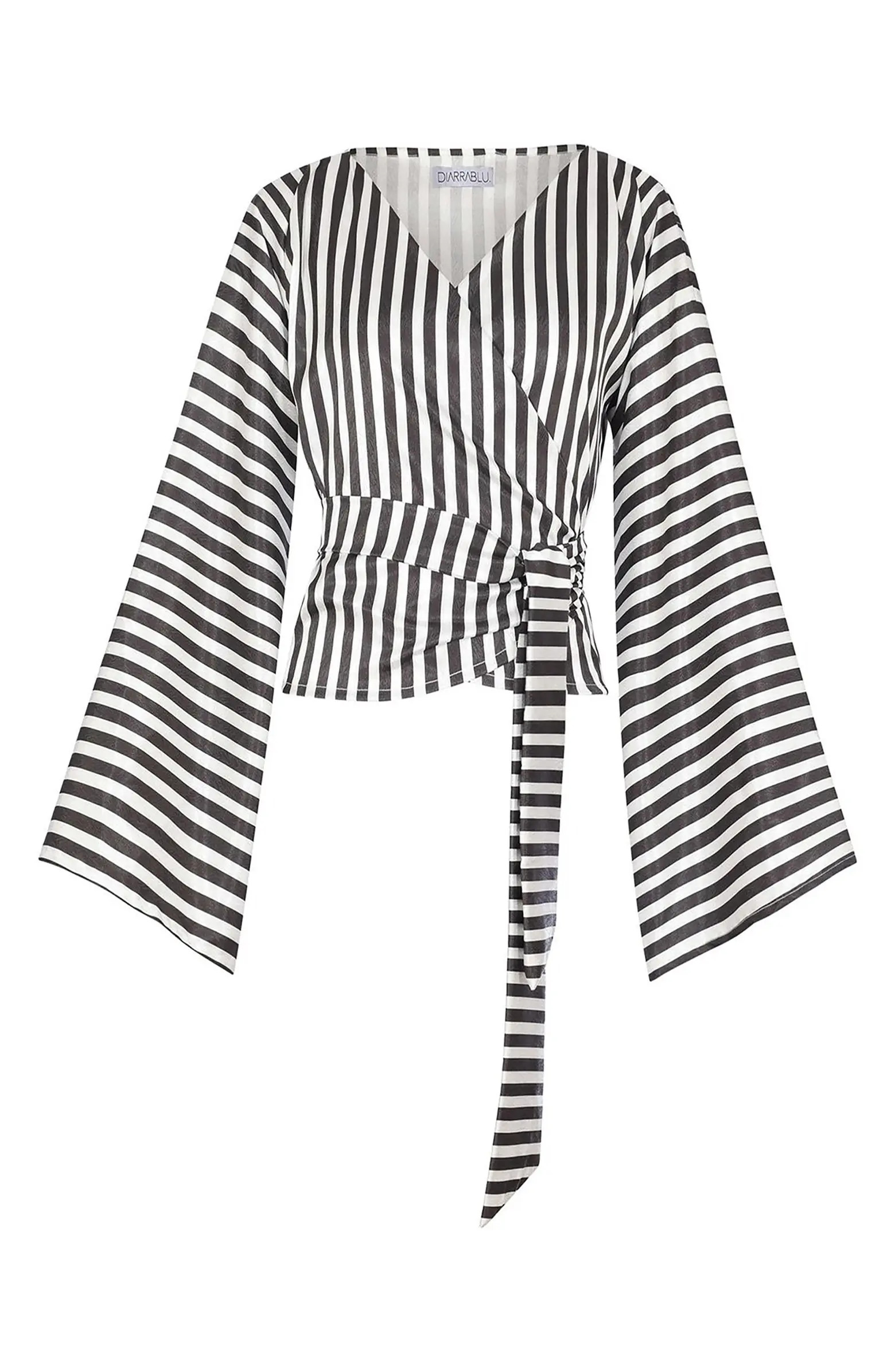 Fatu Stripe Wrap Blouse | Nordstrom