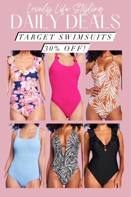 Target swimsuits 30% off!
One piece swimsuit
Target circle week 


#LTKsalealert #LTKxTarget #LTKswim