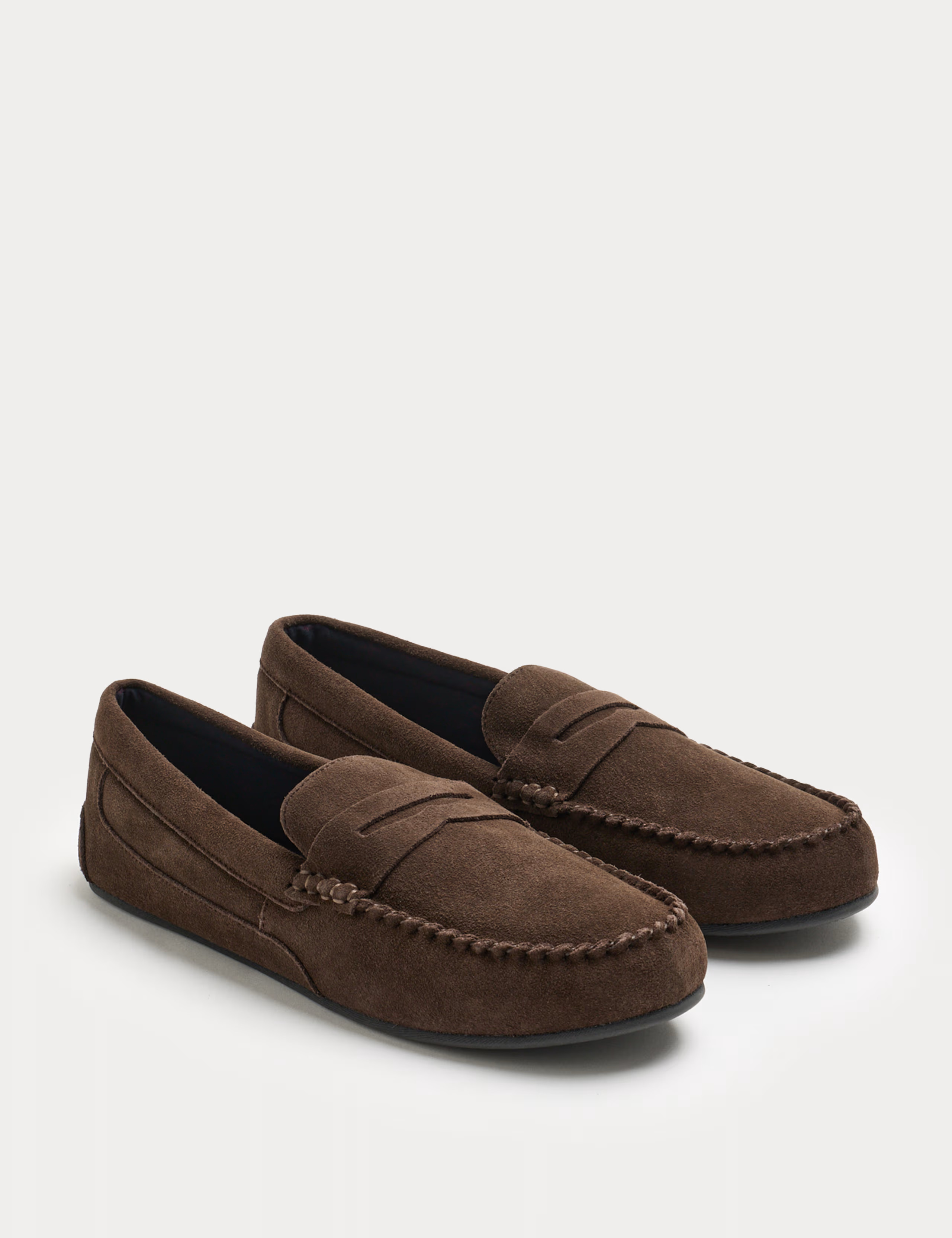 Suede Moccasin Slippers with Freshfeet™ | M&S | M&S | Marks & Spencer (UK)