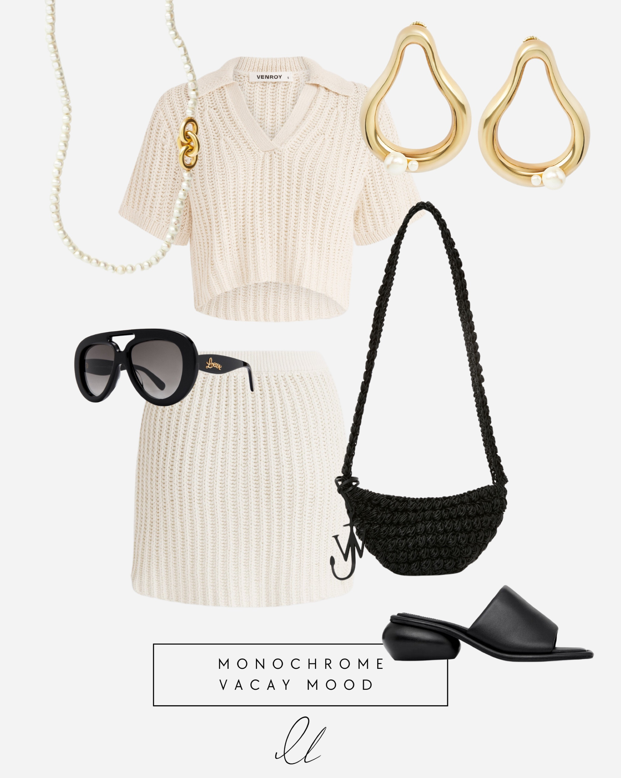 Monochrome Vacay Mood ft Allegra Allure statement earrings and pearl choker  

#LTKsummer #LTKstyletip #LTKaustralia