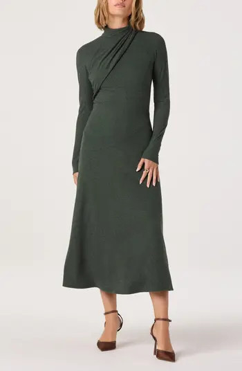 Long Sleeve Mock Neck Dress | Nordstrom