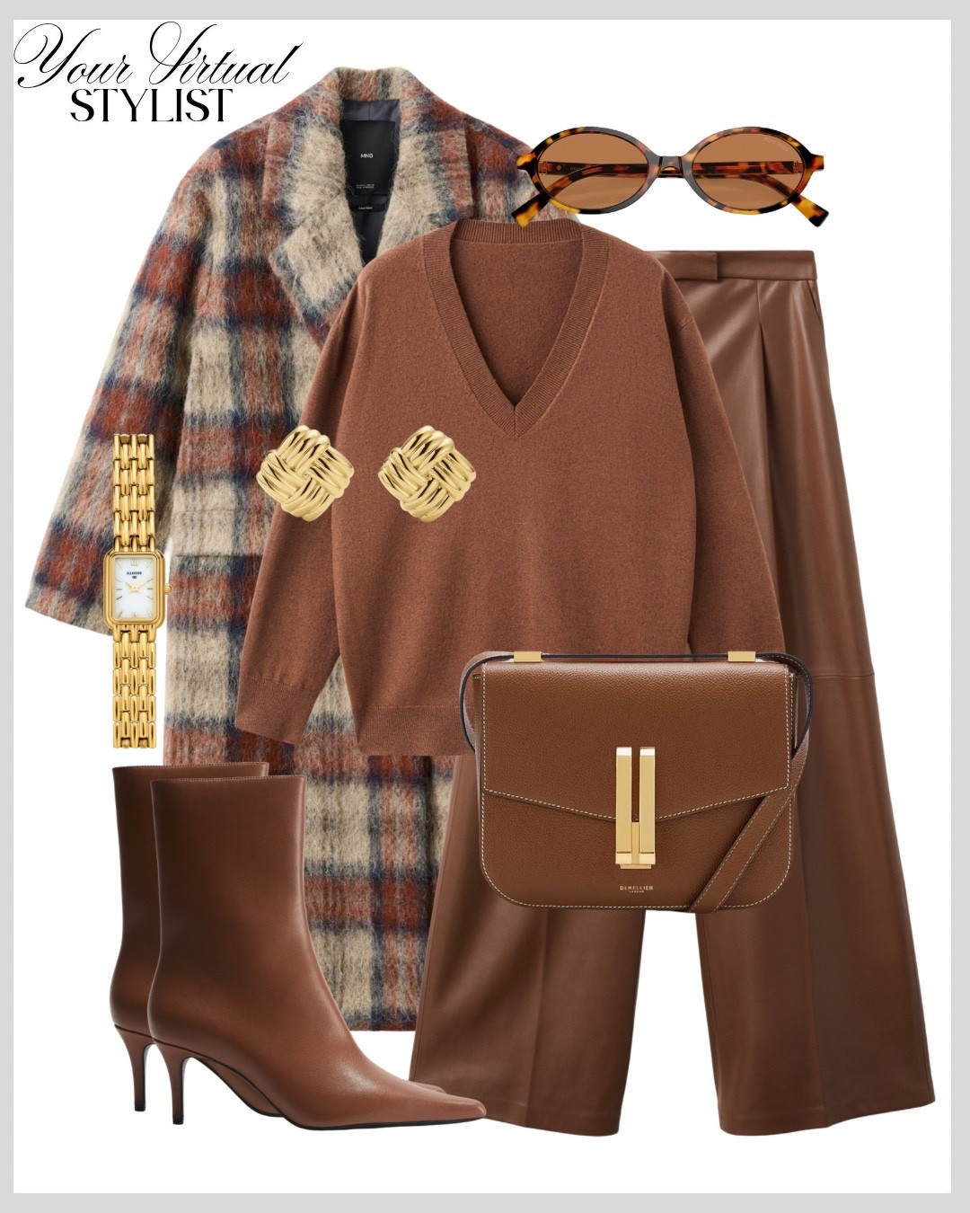 Chic and beautiful look with a wool check coat🧥✨

#LTKworkwear #LTKautumn #LTKwinter