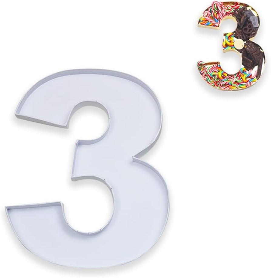 Fillable Cardboard Number Box for Charcuterie, Food, Cupdake, Dipped Berry, Birthday Decor, 10 in... | Amazon (US)