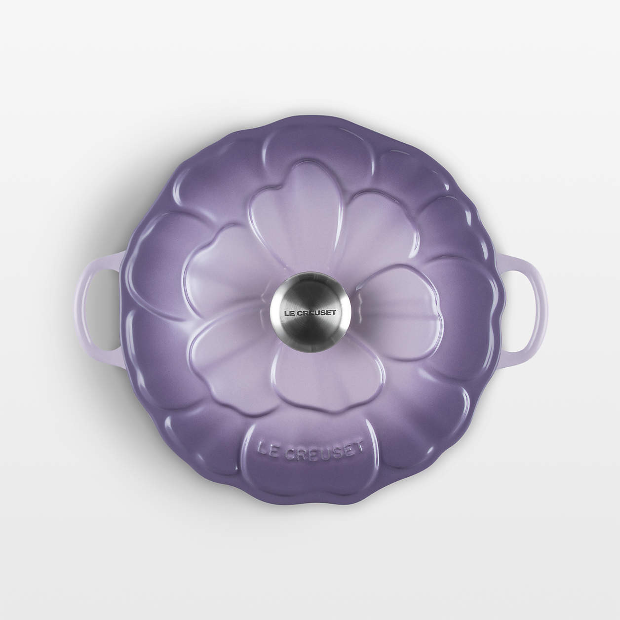 Le Creuset Signature 2.25-Qt. Provence Enameled Cast Iron Petal Brasier | Crate & Barrel | Crate & Barrel