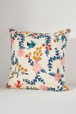 Hand-Embroidered Mirelle Pillow | Anthropologie (US)