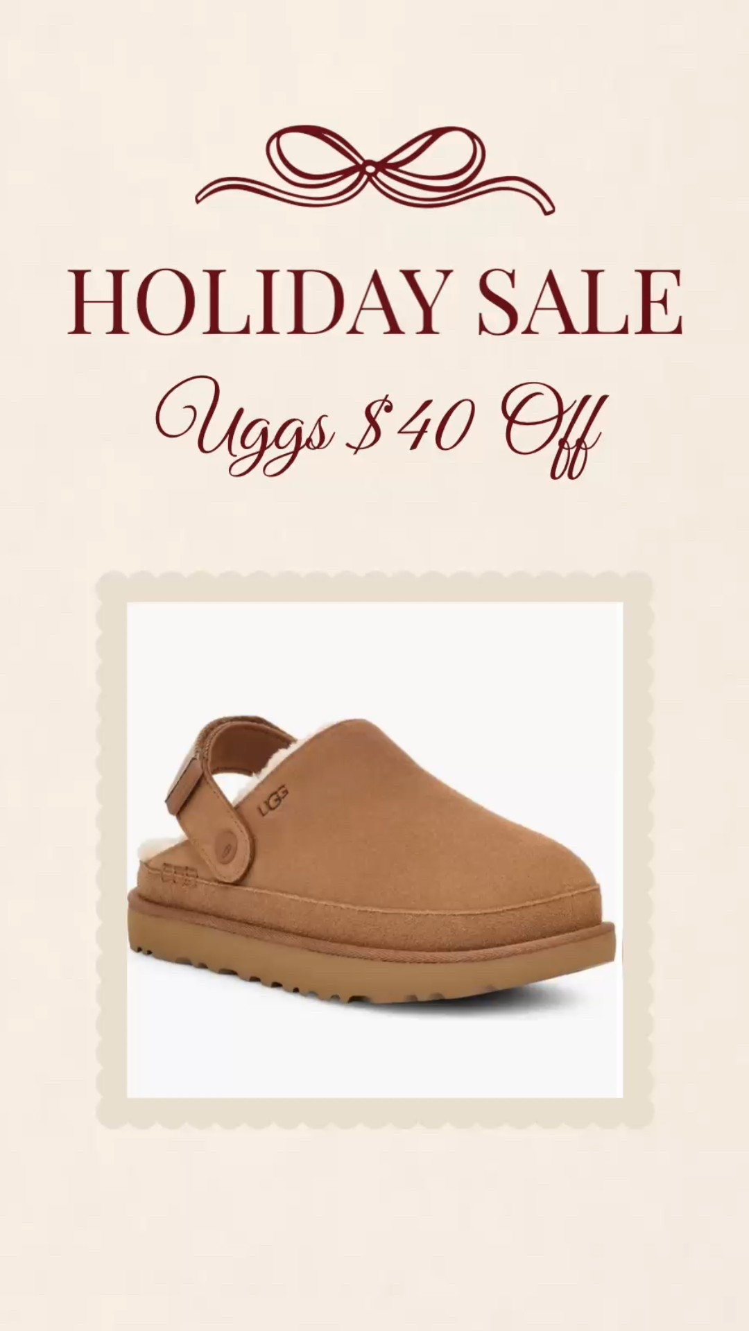 Ugg Clogs on Major sale for $40 off / great Christmas gift idea 

#LTKSaleAlert #LTKHoliday #LTKGiftGuide