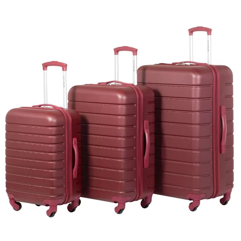 Jetstream 3 piece Set Hardside Spinner Luggage, 20" Carry On, 24" and 28" Checked Luggage Trio, M... | Walmart (US)