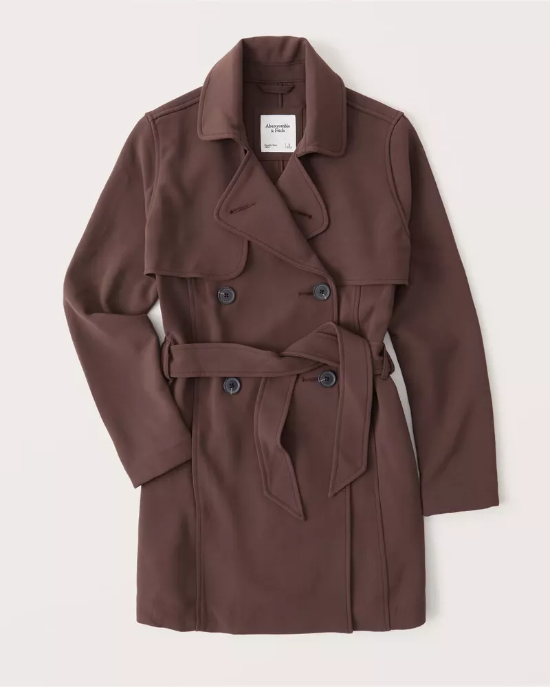 Drapey trench clearance coat