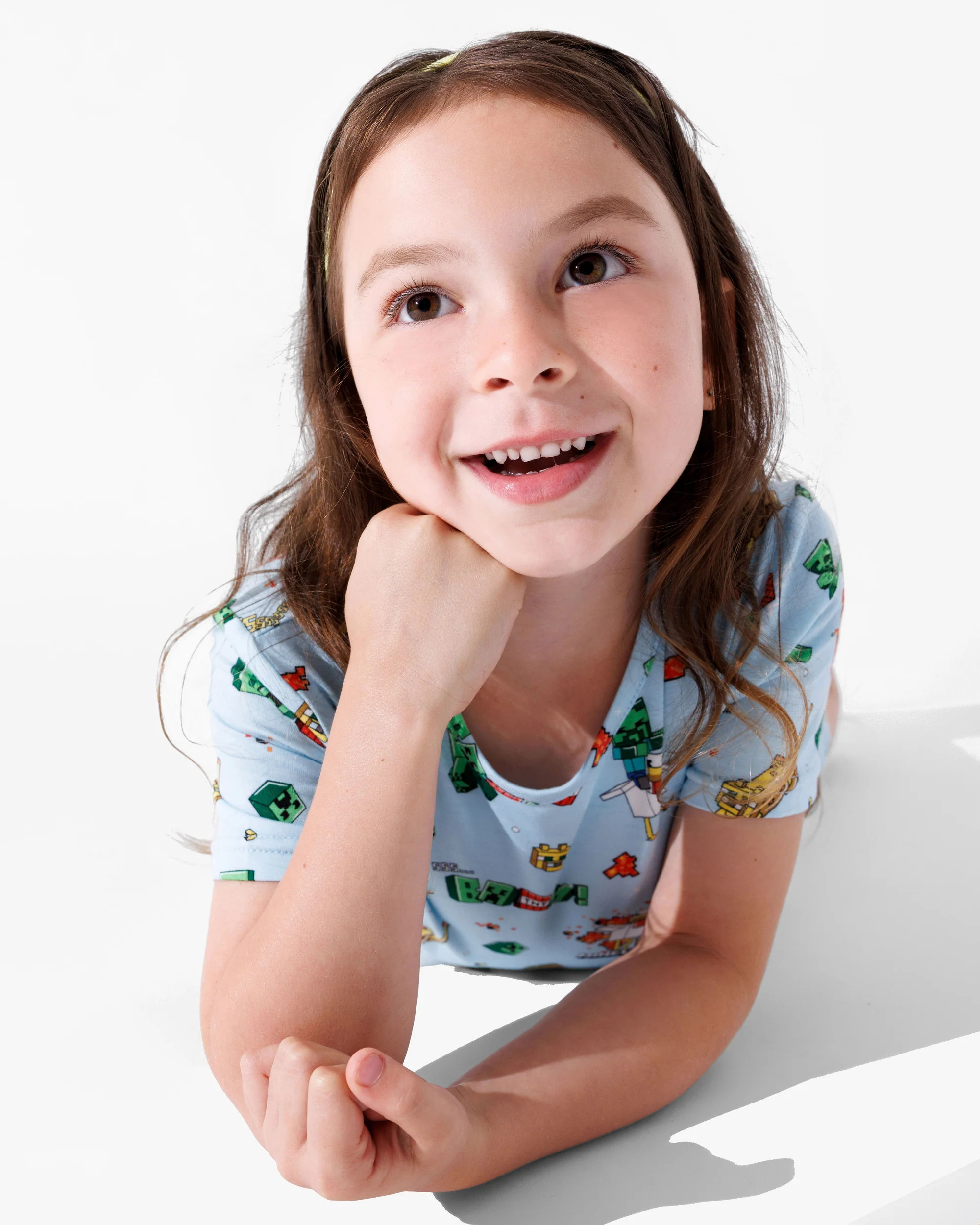 Minecraft: Chicken Jockey Bamboo Kids Pajama Short Set | Bellabu Bear