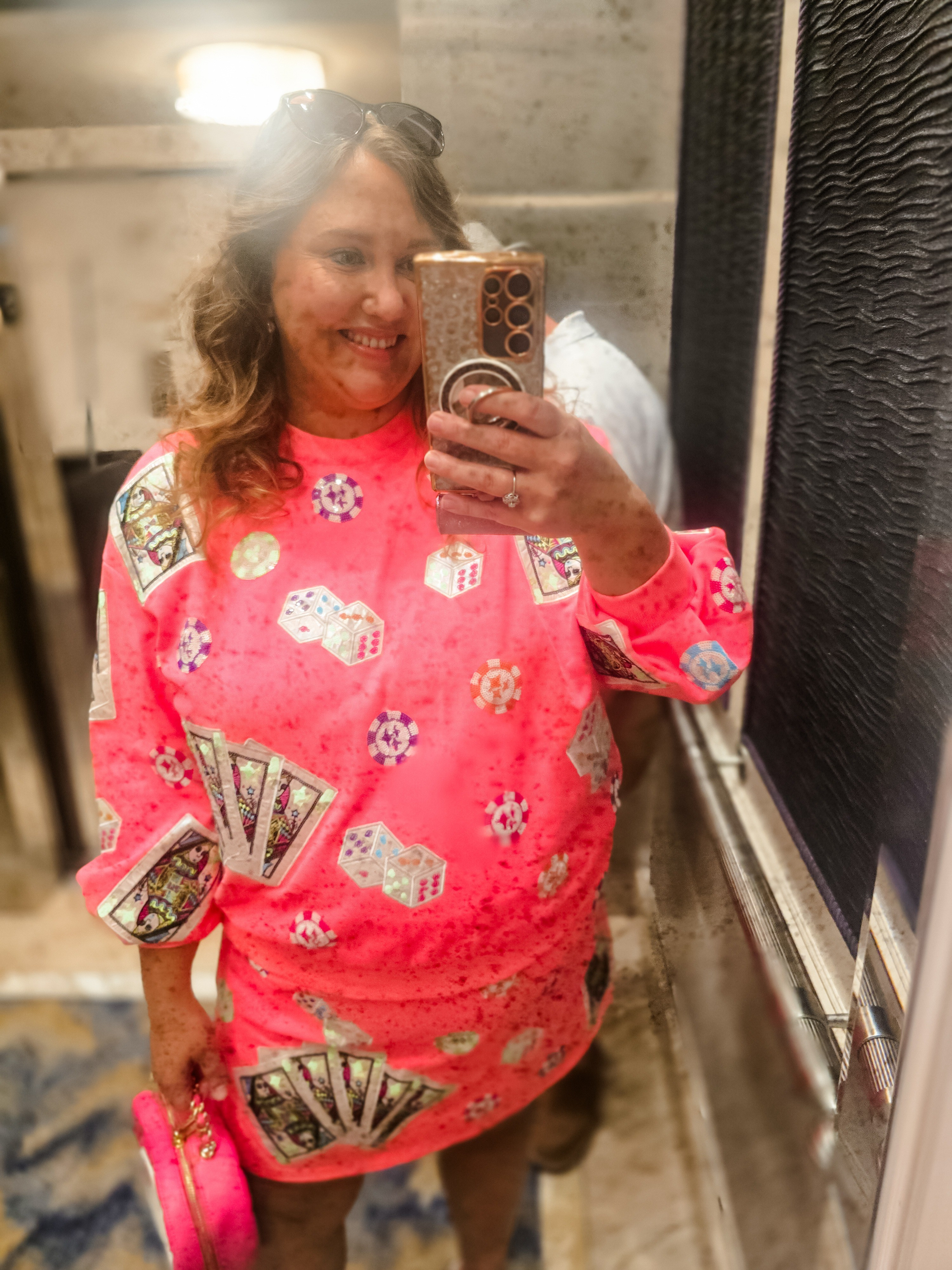 When in Vegas... dress like VEGAS! #CASINO #sparkle #livinglargeinlilly #plussizesize XL in top and bottom shown 

#LTKStyleTip #LTKSeasonal #LTKTravel
