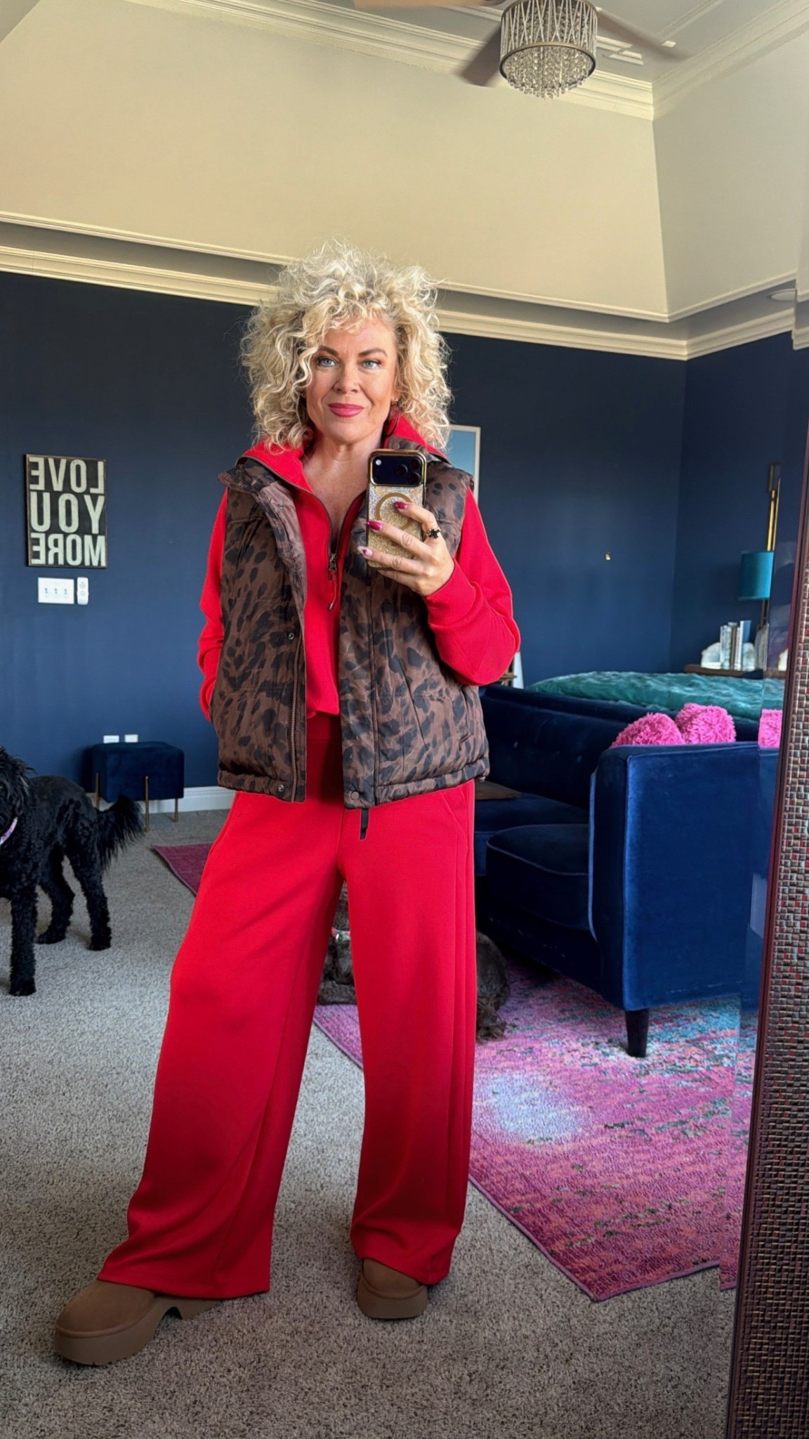 Spanx, vest, Uggs