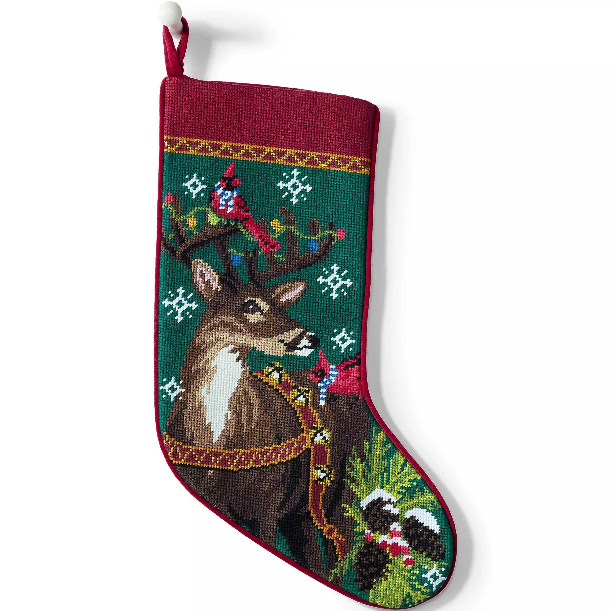 Needlepoint Personalized Christmas Stocking | Lands' End (US)