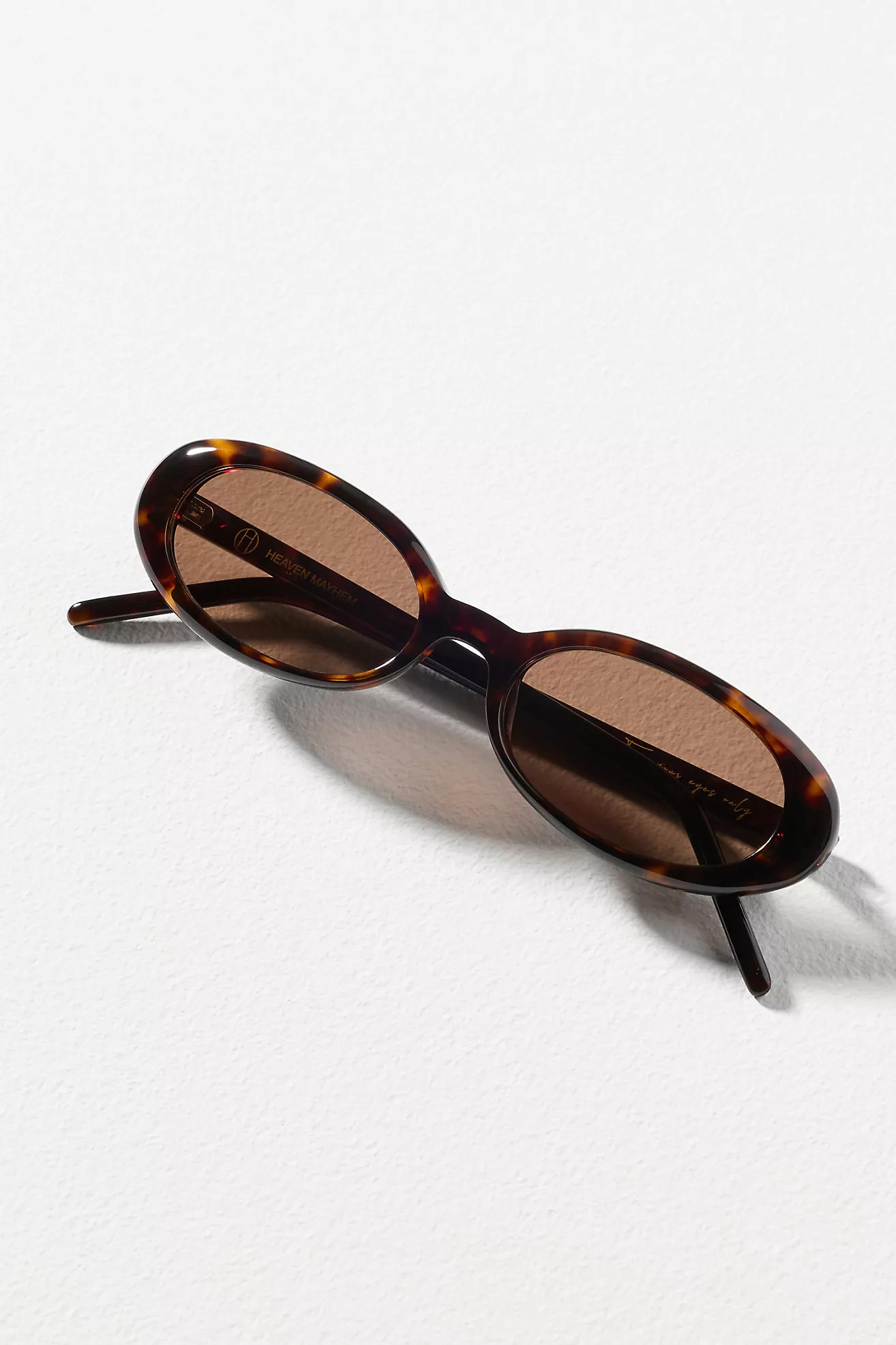 Heaven Mayhem Esme Slim Oval Sunglasses | Anthropologie (US)