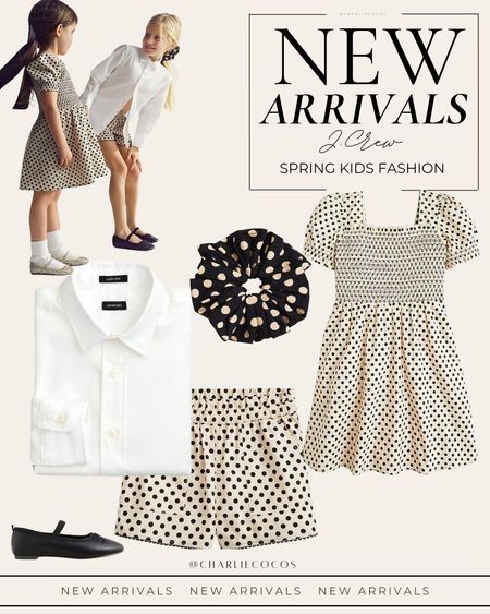 New Spring J.Crew for kids!Girls spring fashion. Kids spring outfit ideas. Crewcuts. Girls spring dresses. Polka dots. Parisian style. Classic. Kids spring outfit ideas. Easter dresses for girls. Girls Easter outfits. 

#LTKkids #LTKfamily #LTKbaby