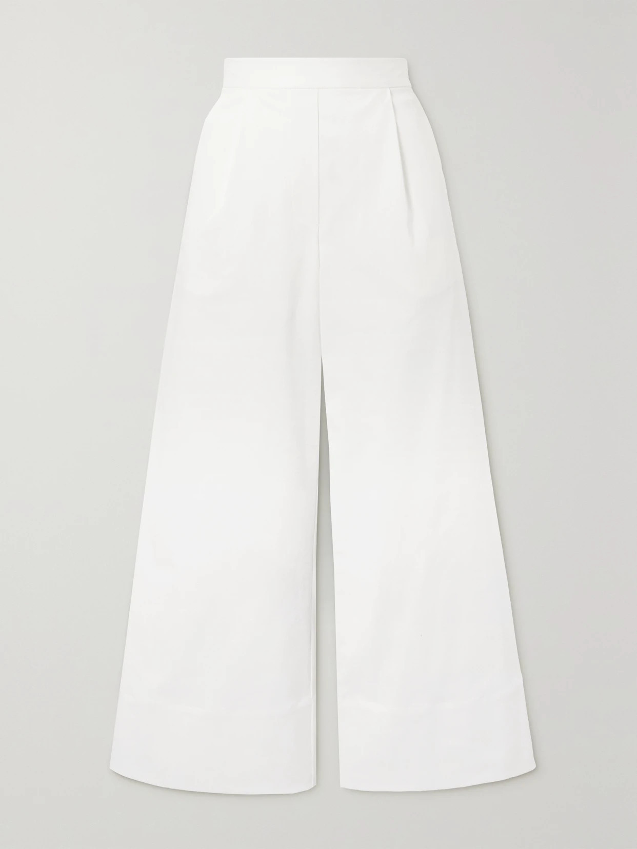 Matteau - + Net Sustain Organic Cotton-blend Twill Straight-leg Pants - White | NET-A-PORTER (US)