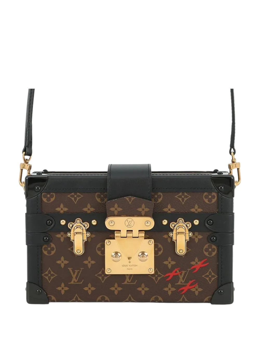 Louis Vuitton Pre-Owned 2014-2025 Monogram Petite Malle crossbody bag - Black | Farfetch Global