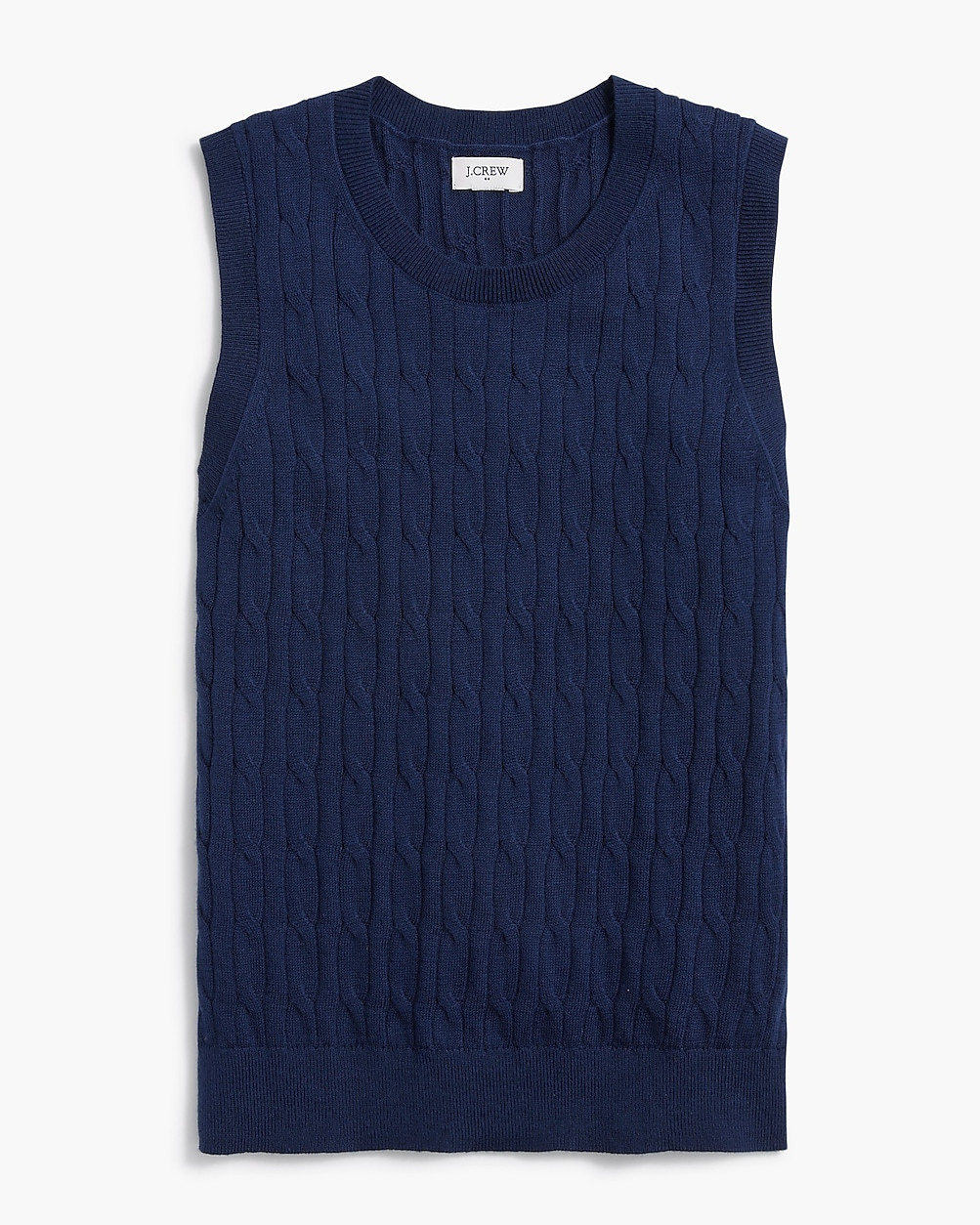 Cotton cable sweater shell | J.Crew Factory