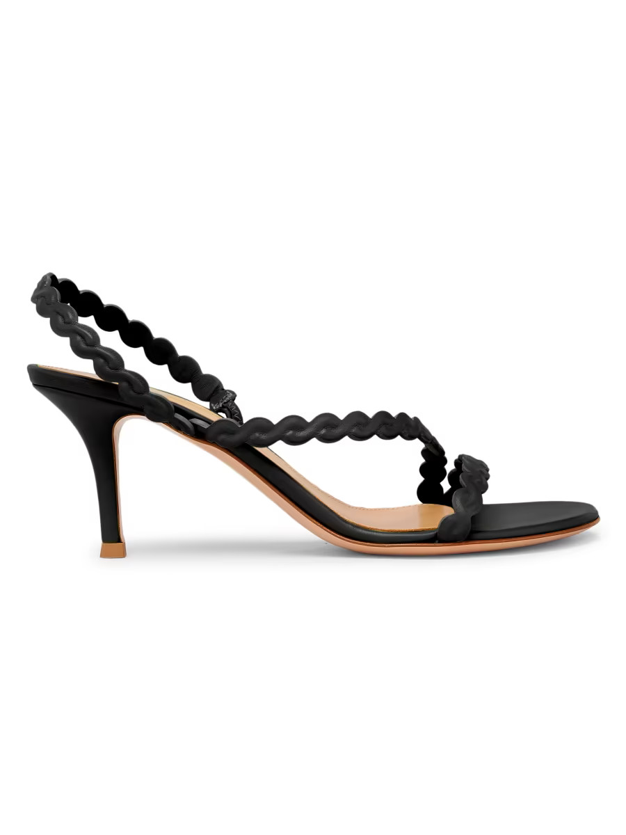 G32516 Nappa 70MM Leather Slingback Sandals | Saks Fifth Avenue