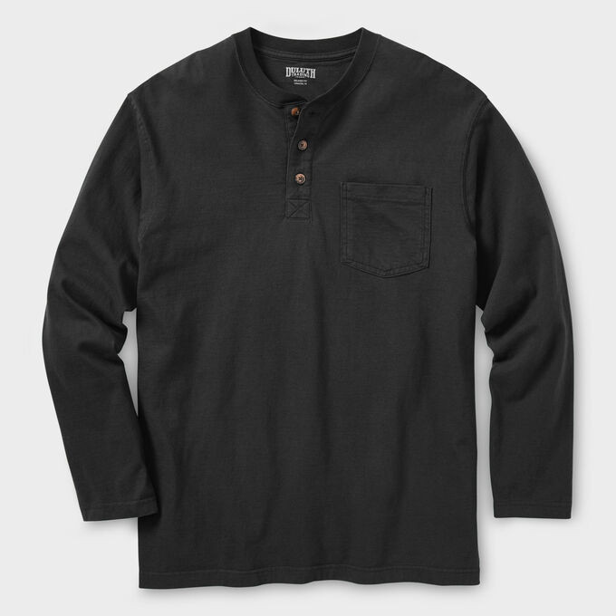 Men's Longtail T Relaxed Fit Long Sleeve Henley T-Shirt | Duluth Trading Company
