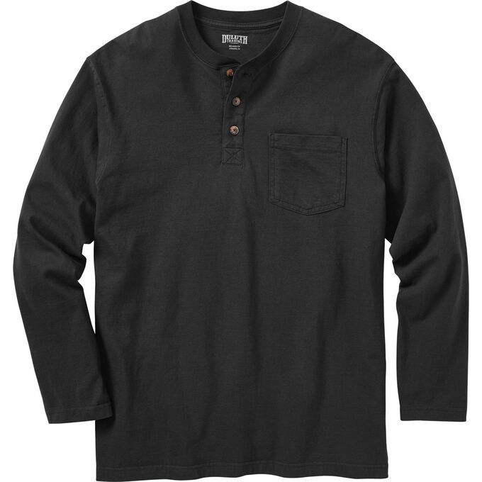 Men's Longtail T Relaxed Fit Long Sleeve Henley T-Shirt | Duluth Trading Company