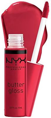 Butter Gloss, Non-Sticky Lip Gloss - Red Velvet (Deep Red) | Amazon (US)