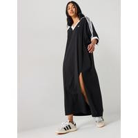 adidas Originals Adilenium Oversized V-Dress - Black | Very (UK)