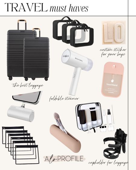 Travel day essentials! // travel essentials, travel day, airport necessities, luggage, portable charger, luggage organizer 

#LTKtravel