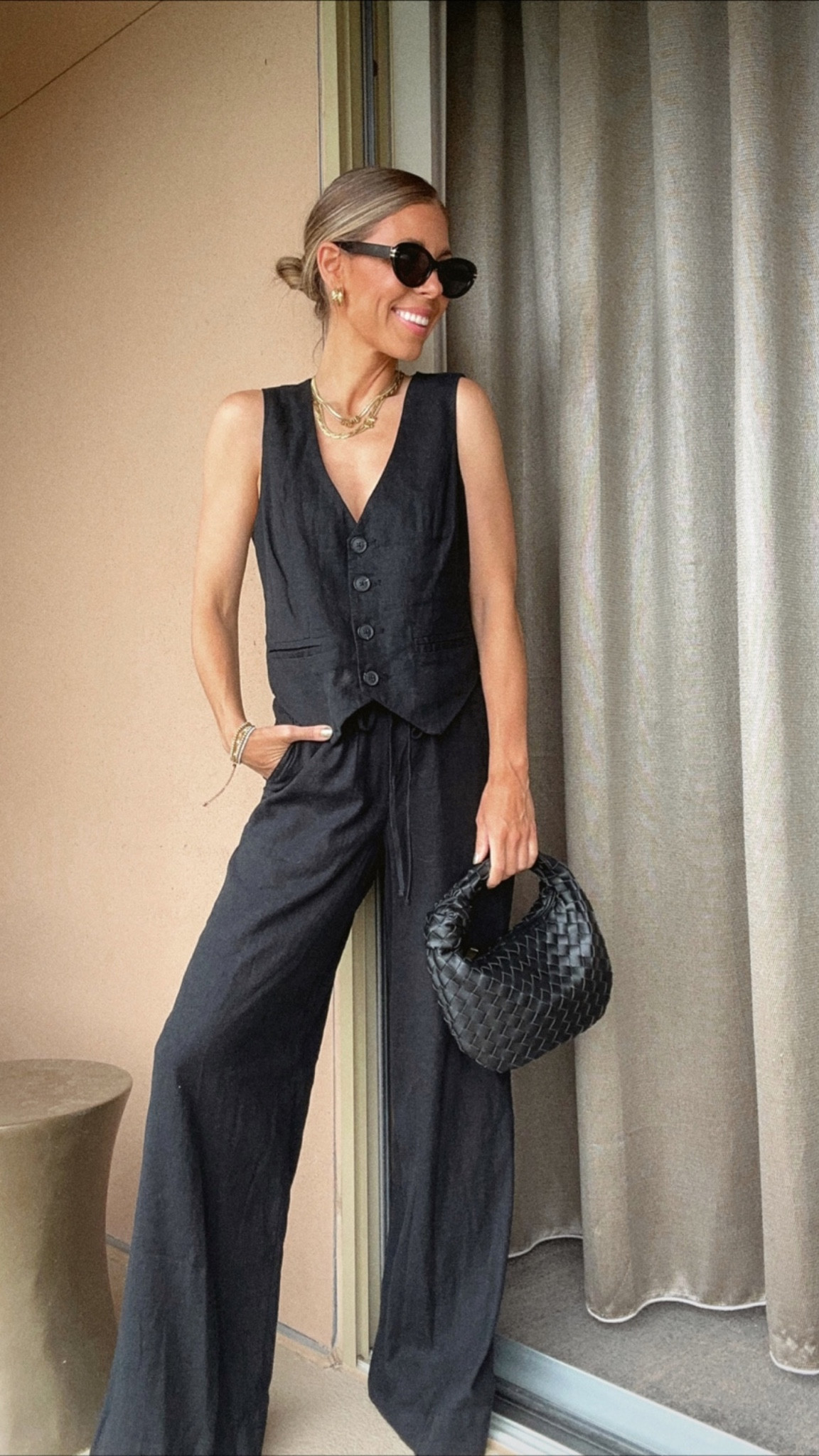 🎯 Black linen suit vest and xs in black linen pants. Obsessed!!! 


#LTKunder50 #LTKFind #LTKstyletip