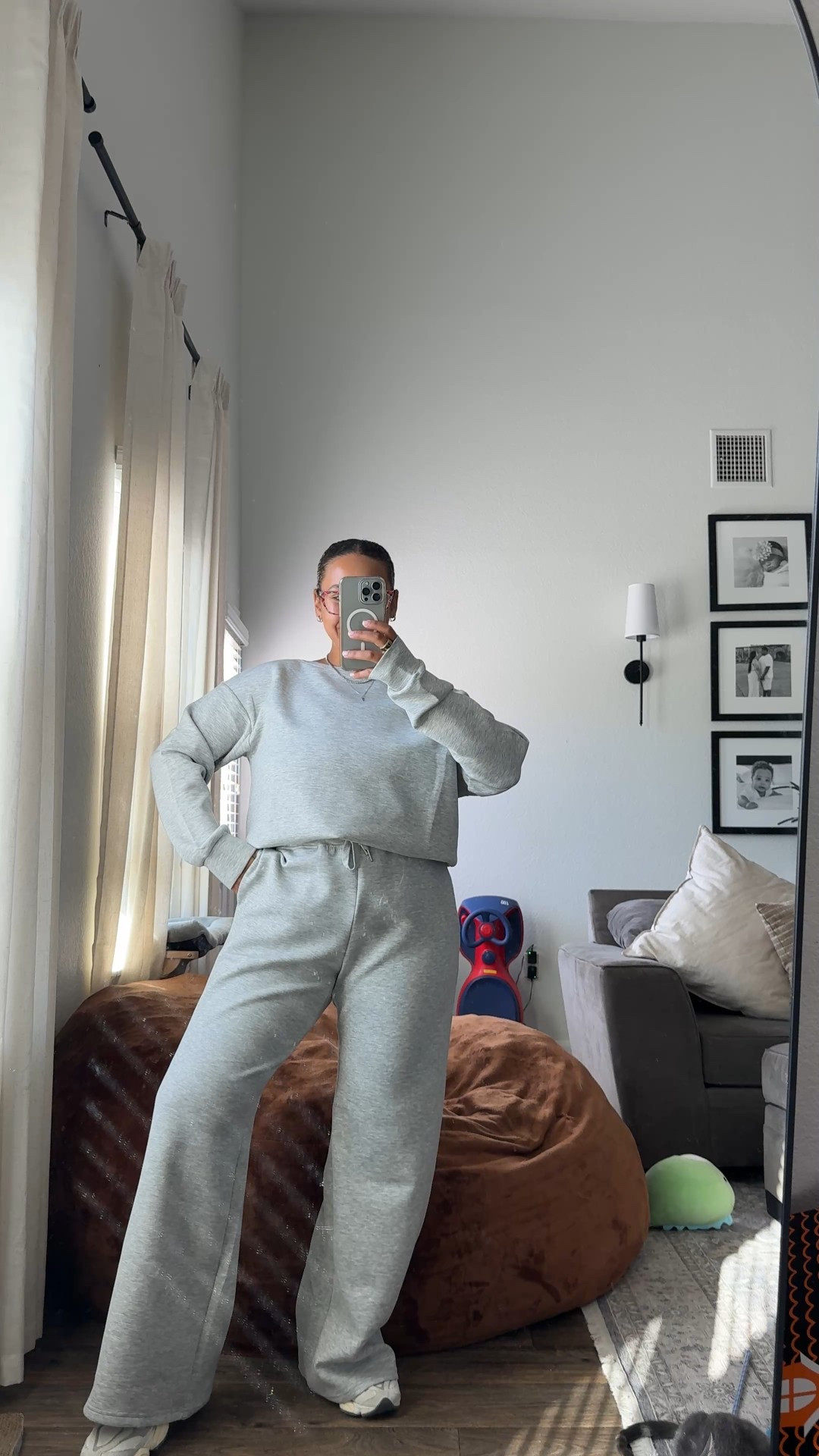 Fall/ winter set, grey sweats, cardigan alternative, off the shoulder sweater, amazon find

#LTKFindsUnder50